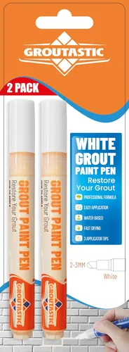 Vista 10 de Pluma de lechada – Negro – Pluma de pintura y reparación de lechada para azulejos para baño y cocina, marcador de retoque de lechada impermeable