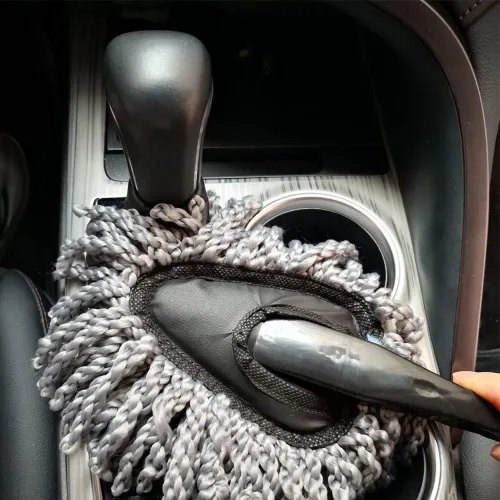 Vista 4 de IPELY Cepillo Plumero de Microfibra Súper Suave para Tablero de Coche para Limpieza de Coche Hogar Cocina Computadora Cepillo de Limpieza