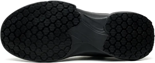 Vista 6 de Zapatos de chef para hombre, antideslizantes, a prueba de agua, botas de trabajo para hombre, zuecos cómodos, zapatos de enfermería para jardinero