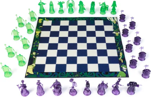 Vista 6 de Spin Master Games, Juego de ajedrez de villanos de Disney para adultos y niños, juega como personajes clásicos de Disney, Úrsula, Jafar, Hades