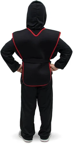 Vista 3 de Sneaky Dragon Ninja - Disfraz de guerrero de artes marciales para niños