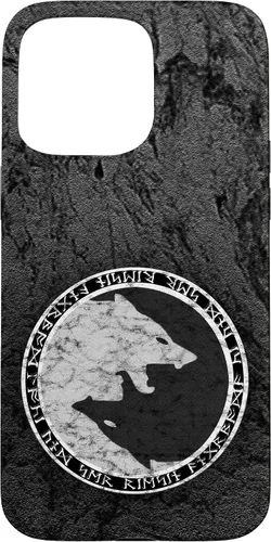 Vista 31 de Fenrir Wolf of Odin in Circle of Norse Runes Case for iPhone 17