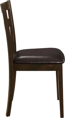 Vista 10 de Coaster Home Furnishings - Guillen - Madera - Juego de comedor rectangular de 5 piezas - Sillas laterales sin brazos, juego de comedor