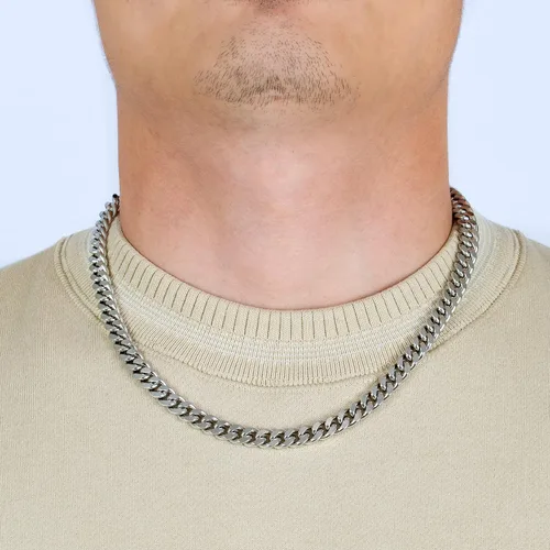 Vista 3 de Stainless Steel 8MM Cuban Chain
