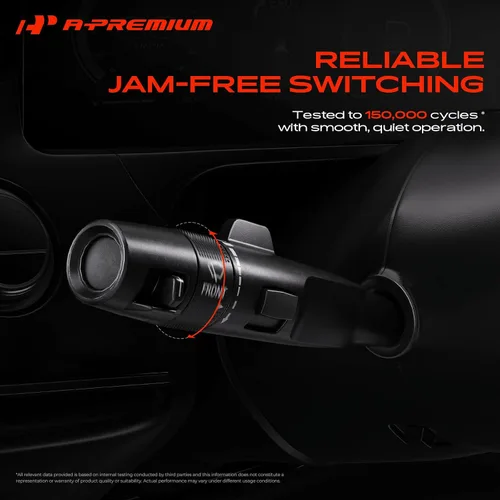 Vista 7 de Interruptor de señal de giro A-Premium, atenuador de faros, luz de estacionamiento, conjunto de palanca del interruptor de limpiaparabrisas