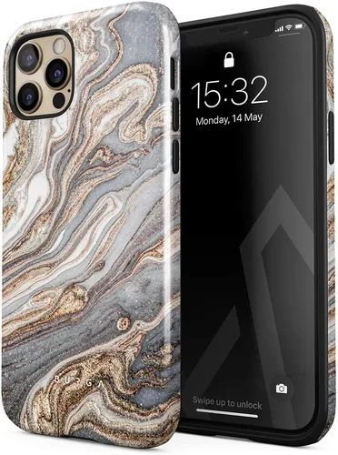Vista 63 de BURGA Funda de teléfono para iPhone 12 Pro Max, bonita, moderna, estética, con patrón, protección rígida, se adapta a Apple iPhone 12 Pro Max
