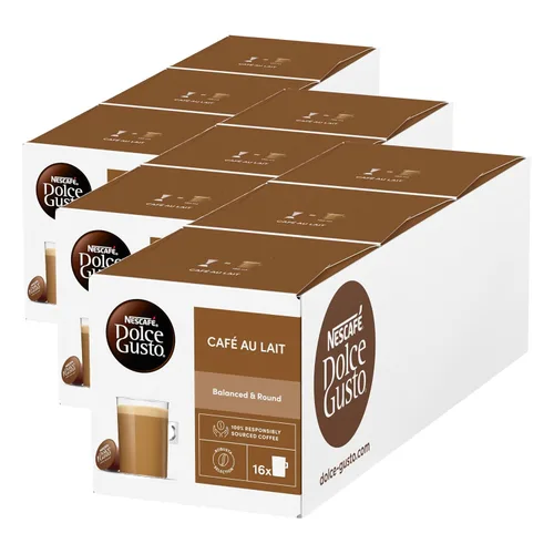 Vista 8 de ¿Nescafe Dolce Gusto Caf? Au Lait, paquete de 3, 48 cápsulas en total.