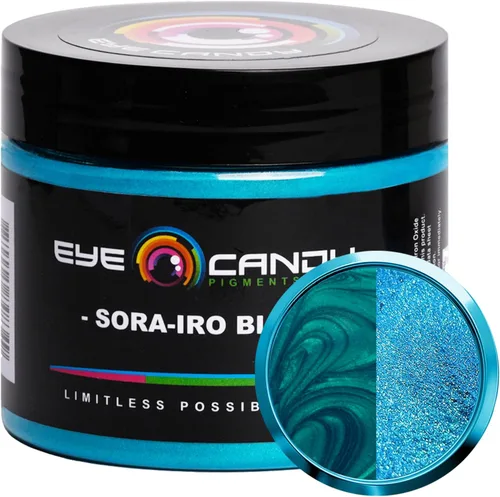 Vista 17 de Pigmentos Eye Candy Polvo de Mica Azul Premium - Aoi Hi Blue (50gr) - para Epoxi, Resina, Jabón, Pintura, Carpintería, Vaciado de Acrílico, Bombas