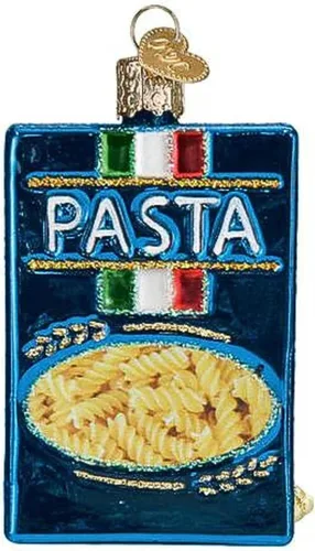 Vista 2 de Old World Christmas Caja de adorno de árbol de pasta Caja de pasta