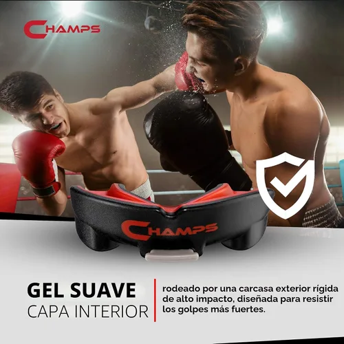 Vista 4 de Champs MMA Protector Bucal Transpirable para Boxeo, MMA, Jiu Jitsu, Muay Thai, Lucha Libre y Deportes de Combate – Diseño de Fácil Ajuste, Hervir