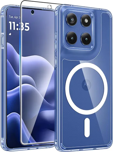 Vista 278 de FNTCASE Funda para Motorola Moto G-Stylus-5G-2025: Funda magnética translúcida mate a prueba de golpes para Moto G Stylus 2026, funda protectora