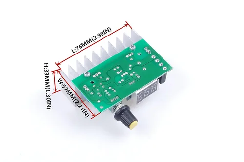 Vista 4 de LM317 Convertidor de voltaje Buck Módulo de fuente de alimentación regulado DC 24V a DC 12V Pantalla LED Voltímetro Regulador de voltios DC 0-35V AC