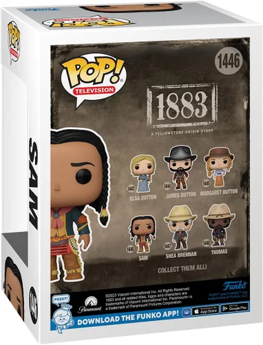 Vista 3 de Funko POP! TV: 1883 - Sam - Figura de vinilo coleccionable - Idea de regalo - Producto oficial - para niños y adultos - Fans de la televisión