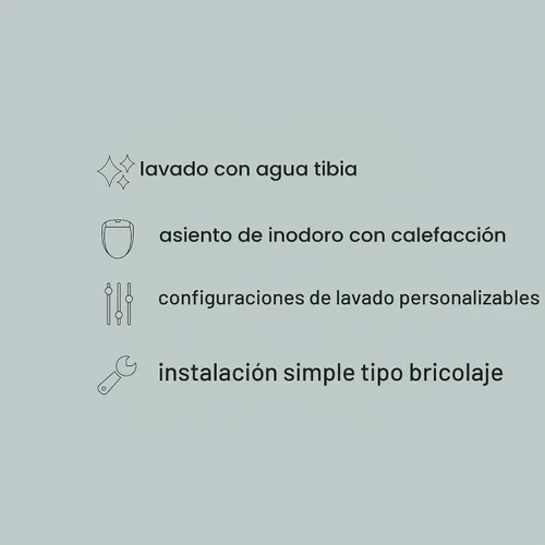 Vista 4 de Brondell LT89 - Asiento de inodoro con bidé eléctrico, se adapta a inodoros alargados, color blanco – Control lateral, lavado con agua caliente