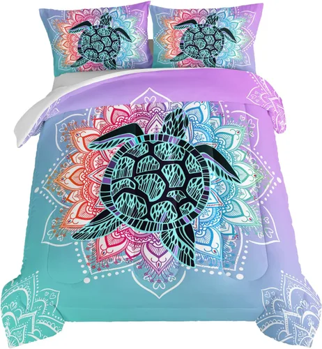 Vista 36 de HOSIMA Juego de edredón de decoración gótica, patrón de calaveras de polilla de la muerte, juego de cama de Halloween tamaño Queen para decoración