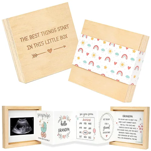 Vista 8 de Blinking Stars Anuncio de tía y tío bebé, anuncio de embarazo, ideas de regalos para tía y tío, sorpresa revelación de embarazo a la familia