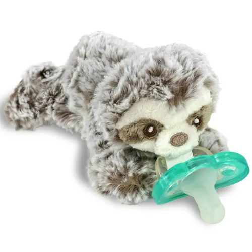 Vista 24 de RaZbaby Bear RaZbuddy - Portachupetes de Peluche para Recién Nacidos en Adelante, Hecho en EE.UU., Chupete Ortodóntico Desmontable JollyPop
