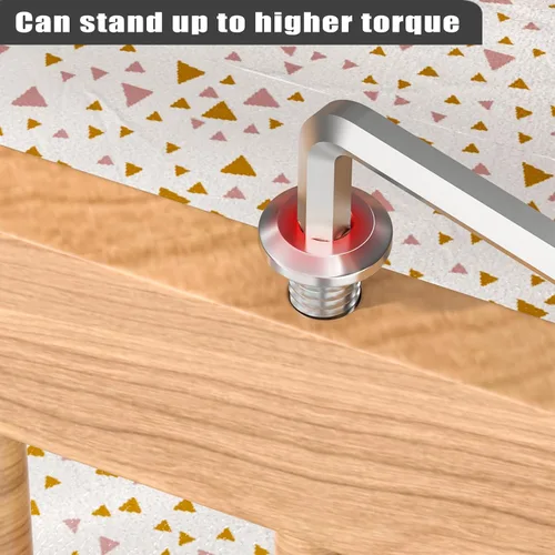 Vista 6 de VGBUY M6-1.0 x 8 mm 100 piezas Tornillos de cabeza plana con casquillo hexagonal, 304 de acero inoxidable 18-8, rosca completa, llave hexagonal