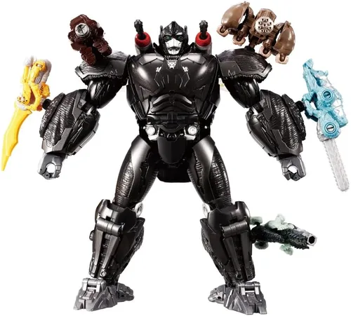 Vista 8 de Transformers Takara Tomy Rise of The Beasts - Figura de acción de 9 pulgadas, Optimus Primal (negro) (F78970000)