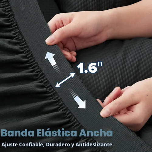 Vista 5 de ELVEN HOME Protector de colchón de tamaño individual para aliviar el dolor, cubrecolchón refrescante individual para cama individual, funda Negro