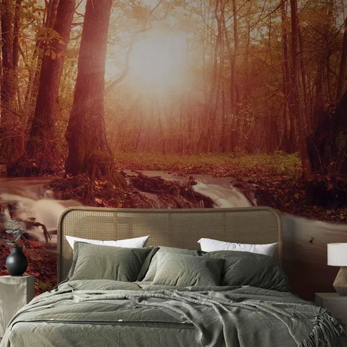 Vista 21 de artgeist Mural de pared premium Bosque púrpura, 79 x 55 pulgadas, papel tapiz no tejido, decoración de pared de vellón, impresión fotográfica