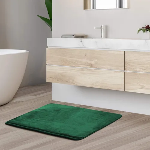 Vista 114 de Clara Clark Alfombra de Baño 24" x 17" - Alfombras de Baño, Tapete de Baño de Espuma Viscoelástica, Afelpado, Acogedor, Ultra Suave, Antideslizante