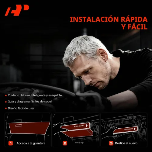 Vista 7 de Filtro de aire de cabina A-Premium con carbón activado compatible con modelo Subaru - Crosstrek 2016-2017, Forester 2009-2018, Impreza 2008-2016