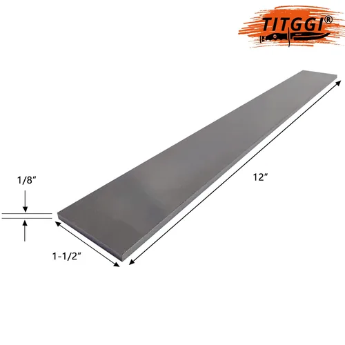 Vista 2 de Paquete de 4 unidades de acero 1095 de 12 x 1.5 x 0.12 pulgadas para la fabricación de cuchillos con estrictos estándares de calidad, el acero