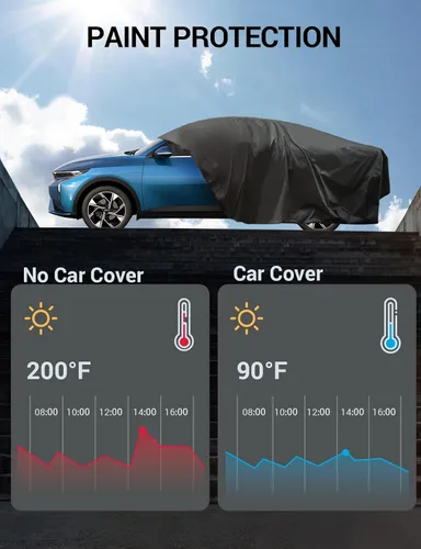 Vista 9 de Proadsy - Funda para auto de 6 capas compatible con Nissan Altima 1998-2024 2025 2026, a prueba de viento, para todo tipo de clima, impermeable