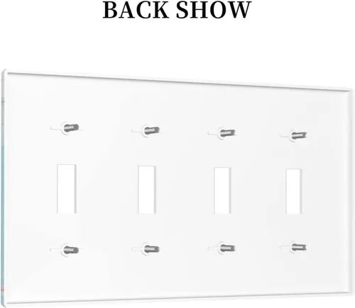 Vista 934 de Placa de Interruptor de Luz Azul de 1 Gang, Placa de Pared Decorativa de Palanca Individual, Cubierta de Placa de Pared de Palanca, Placa Frontal