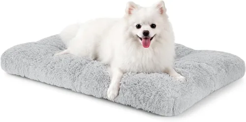 Vista 11 de JOEJOY - Almohadilla para cama para perro, cama de lujo lavable para perros, almohadilla suave antideslizante para perros pequeños, 23 x 18 Beige