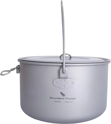 Vista 9 de Al aire libre 25.4 fl oz - 98.1 fl oz Titanio Pot con tapa Plegable Fianza Mango Camping Senderismo Picnic Ultraligero Botella de Agua Taza Taza