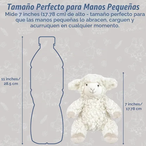 Vista 2 de MON AMI Lafayette - Peluche de cordero de 7 pulgadas, peluche de cordero suave, regalo