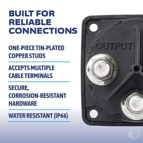 Vista 5 de Blue Sea Systems 6008200 Serie m-Series Mini Interruptor de batería Selector de 3 posiciones, negro