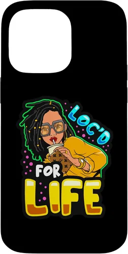 Vista 21 de Loc'd for Life Funny Locs Black Queen Dreadlocks Women Girls Case for iPhone 17