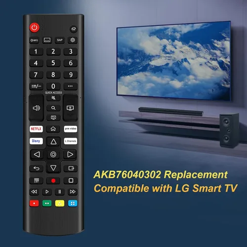 Vista 6 de AKB76040302 - Repuesto de control remoto compatible con LG Smart TV 55UQ7570PUJ 55UQ7070ZUE 86UQ7590PUD 27LQ625S 27LQ600S-WU 27LQ600SWU 27LQ615S