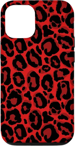 Vista 28 de Red Leopard Phone Case Cheetah Skin Pattern Women Case for iPhone 17