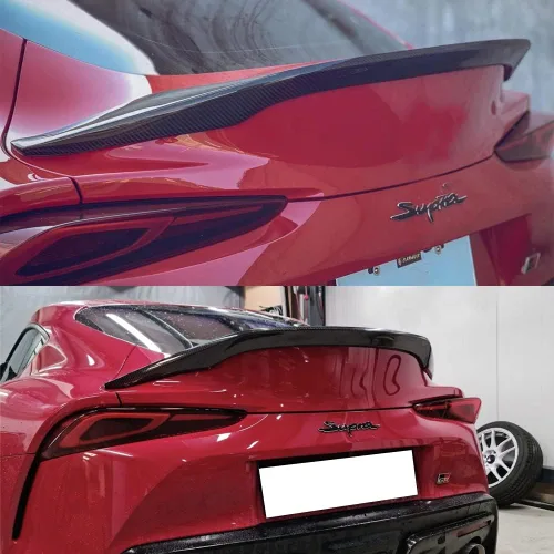 Vista 2 de Alerón trasero de fibra de carbono HighKick para Supra A90 A91 Coupé 2019-2026