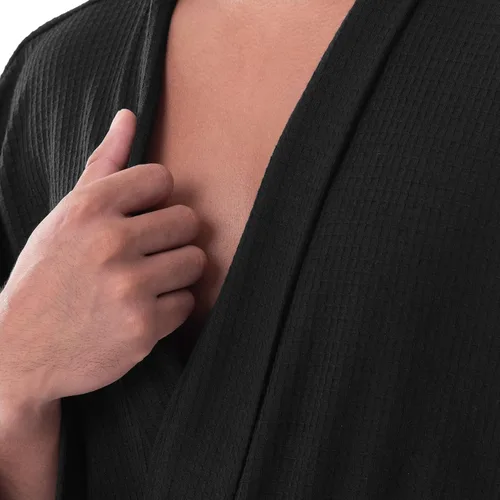 Vista 3 de Fruit of the Loom Bata kimono de gofre para hombre