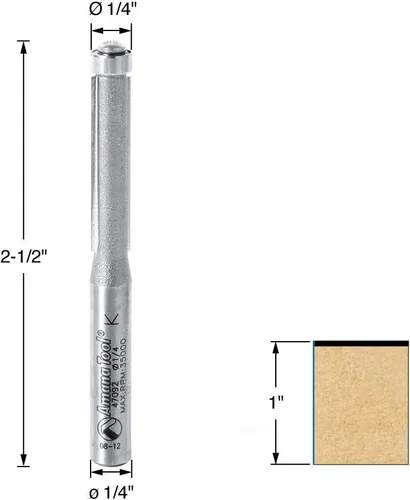 Vista 2 de Amana Tool - 47092 Carburo con punta de carburo de 1/4 de diámetro x 1" 4 vástago