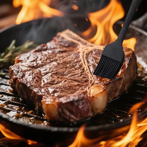 Vista 6 de Cepillo de silicona para cocinar, cepillo de alimentos resistente al calor para barbacoa, cepillo de silicona de grado alimenticio para hornear