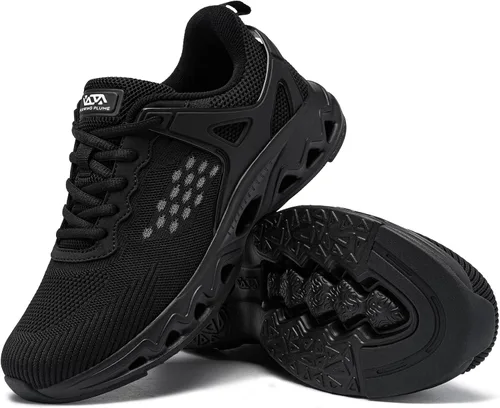 Vista 7 de FLOWING PLUME Zapatos deportivos para correr para hombre, cómodos, ligeros, para caminar, entrenamiento, antideslizantes, atléticos, deportivos