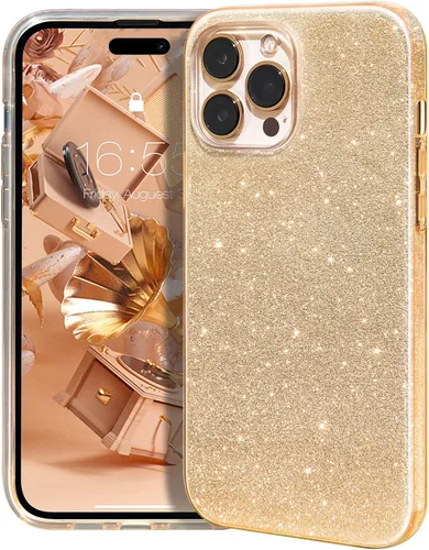 Vista 40 de MATEPROX - Funda compatible con iPhone Air de 6.5' [2025], carcasa protectora de 3 capas con purpurina brillante y tendencia, anti-arañazos y a