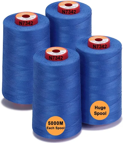 Vista 26 de New brothread - 30 opciones - 2 conos grandes de 5500Y (5000M) cada uno de hilo de poliéster hilado multiusos 40S/2 (Tex27) para serger, overlock