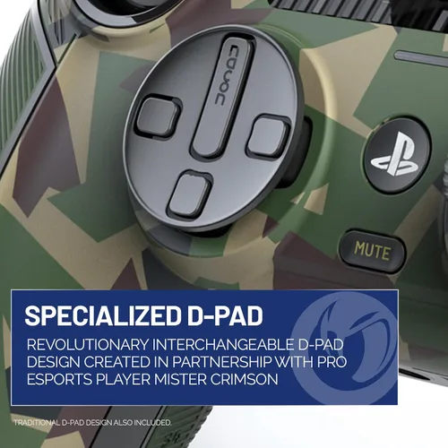 Vista 5 de NACON Revolution 5 Pro Officially Licensed PlayStation Wireless Gaming Controller for PS5 / PS4 / PC - Hall Effect, Trigger Stops, Mappable Buttons