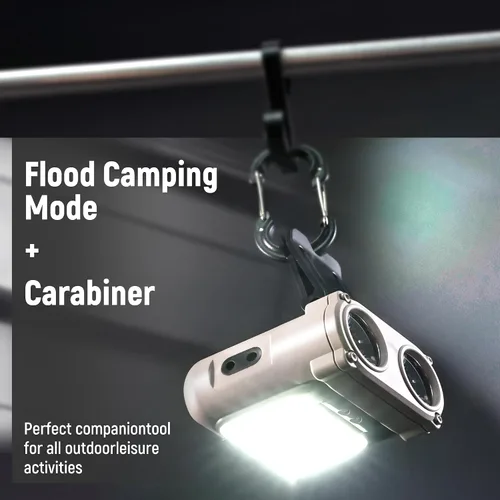 Vista 6 de Hopedone Luz LED para casco, 800 lúmenes, recargable, regulable, con clip, luces de casquillo, linterna ajustable de 180°, impermeable, para correr