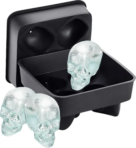 Vista 12 de Bahoki Essentials Moldes de hielo – Bandeja de silicona para cubitos de hielo con tapa – Llena y suelta para hacer hielo – Moldes multiusos
