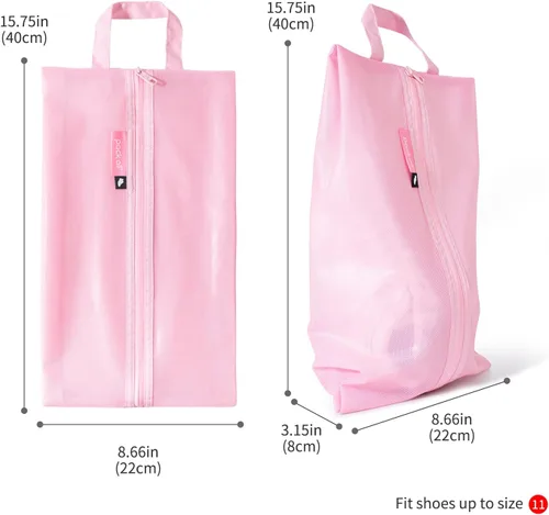 Vista 5 de pack all Bolsas de viaje resistentes al agua, organizador de zapatos con cremallera, para hombres y mujeres