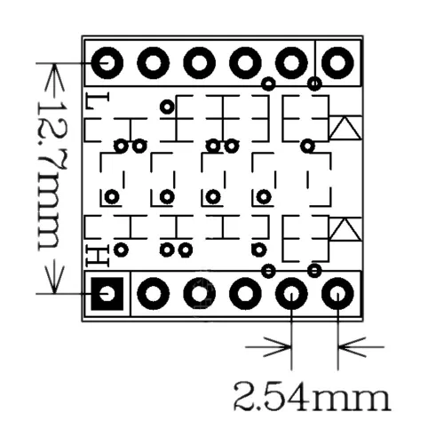 Vista 5 de Convertidor de nivel lógico IIC I2C, módulo bidireccional de 3,3 V a 5 V para Arduino (paquete de 10)