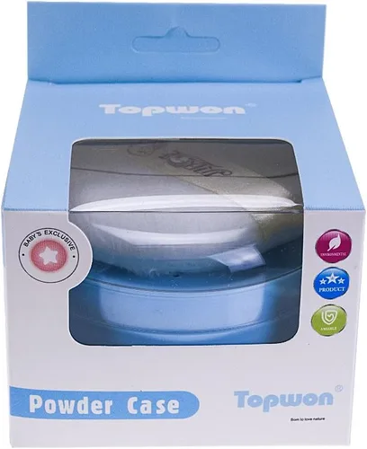 Vista 7 de topwon 3.5" bebé after-bath borla Kit Contenedor Dispensor Caso con Sifter
